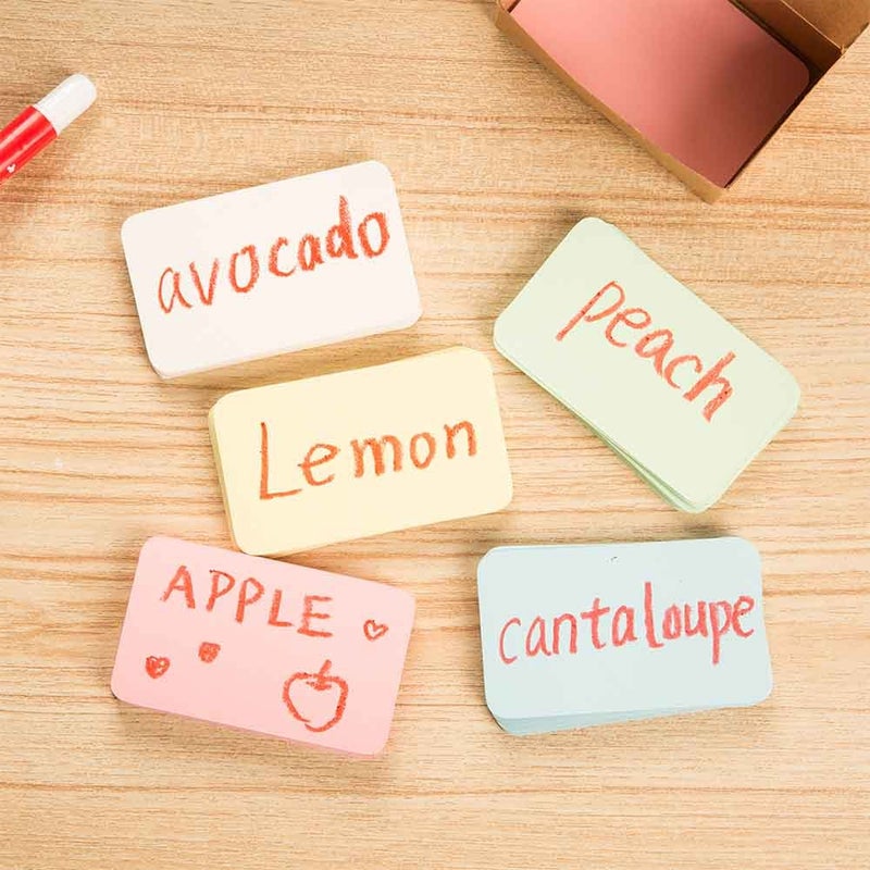 ZOOYOO Blank Colour Cardboard Message Cards - DIY Tag Cards, 100pcs - Image 2